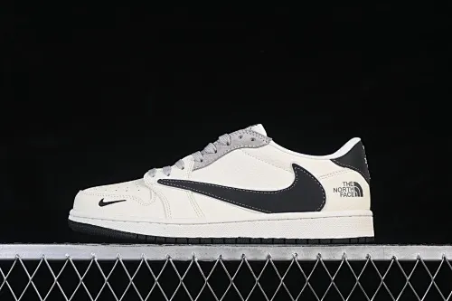 All categories Air Jordan Jordan series basketball shoes Air Jordan 1 Low High-end customization Low-top sneakers Air Jordan 1 Low AJ1 Joe 1 North Face joint classic black High-end customization Low-top retro basketball shoes LD2028-071